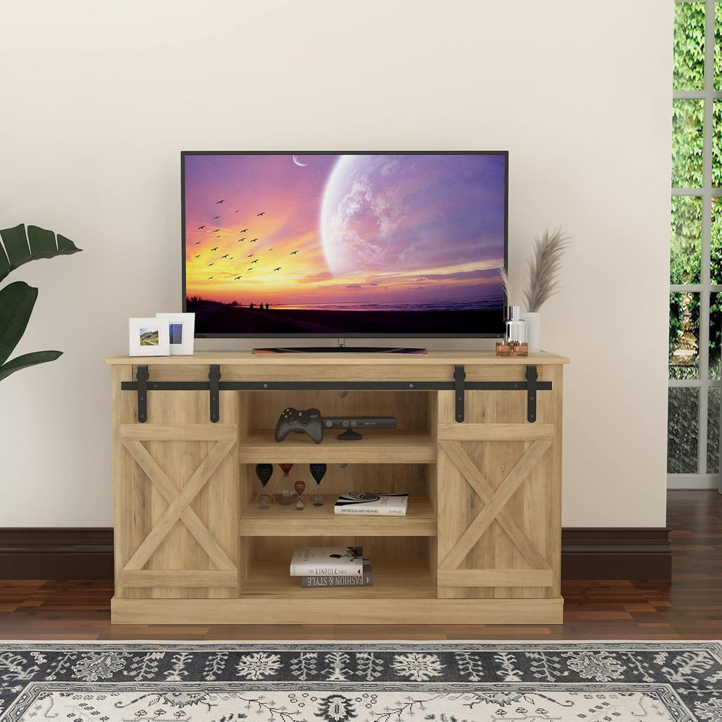 Dark Brown Wood Grain TV Stand S7628