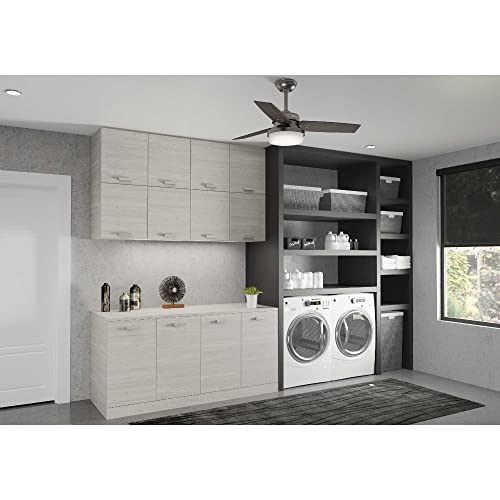 44" Brushed Slate Indoor Ceiling Fan with LED Light and Remote Control D156933