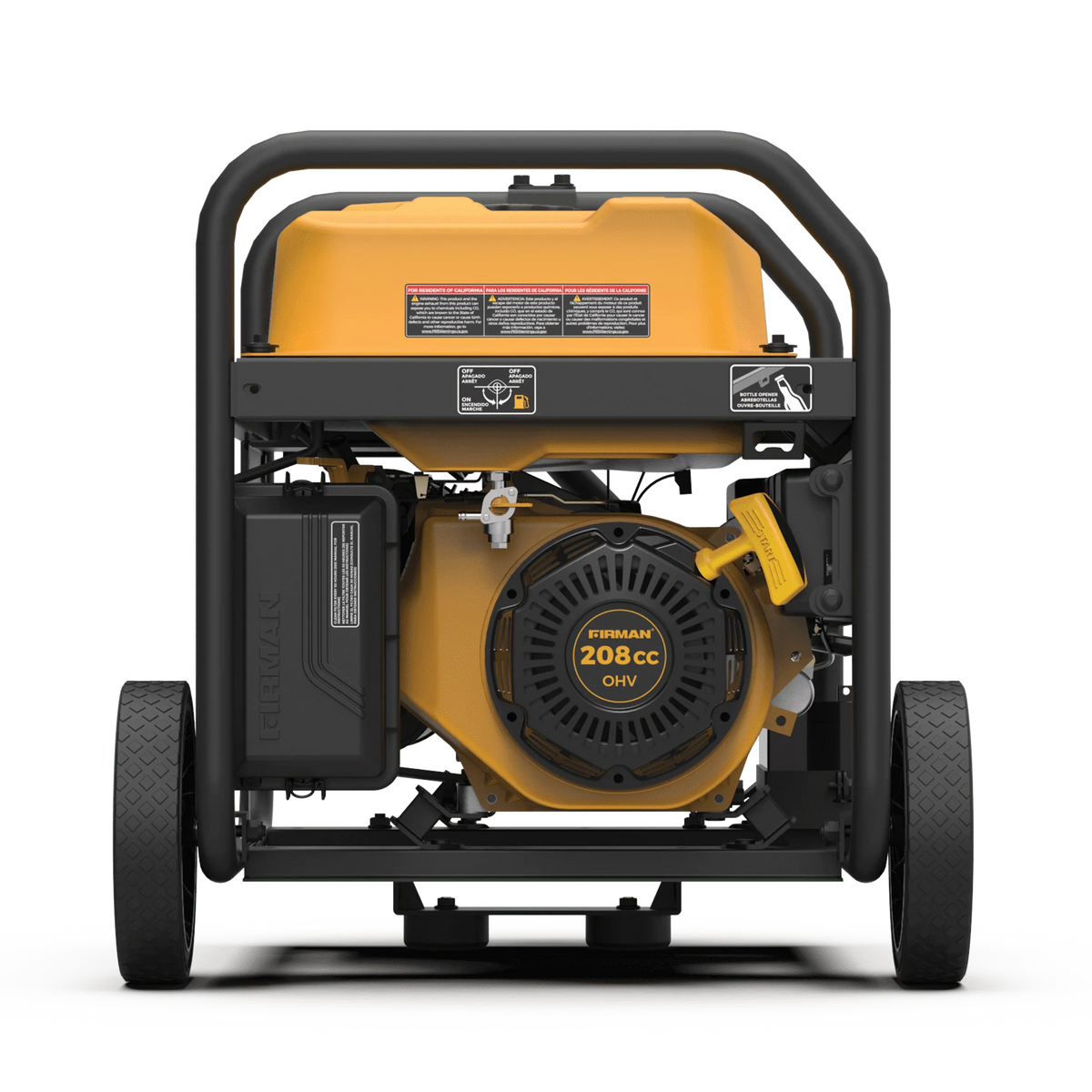 4550/3650 Watt 30A 120/240V Remote Start Gas Portable Generator With Wheel Kit P88727
