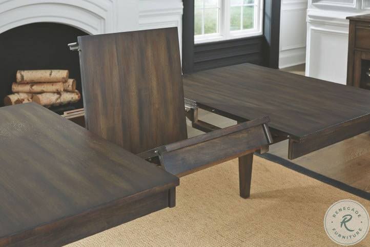 Dark Gray Leg Table with Butterfly Leaf N6366