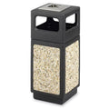 15 gal Outdoor Stainless Steel Trash Can J87517