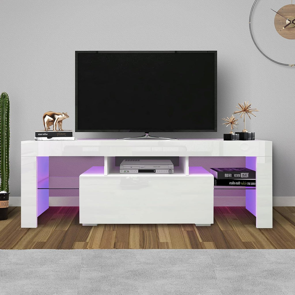 Dark Brown Wood Grain TV Stand S7628