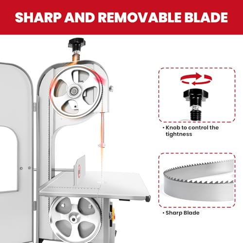 Stainless Steel Electric Meat Bone Saw with 6 Blades O487221