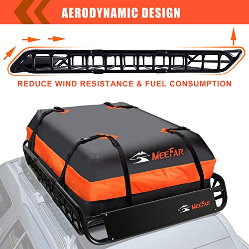 Folding Hitch Mount Cargo Carrier Basket 60" X 20" X 6" with Waterproof Cargo Bag U6716