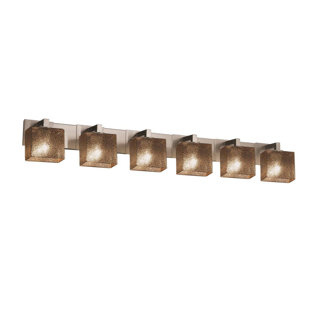Modular 6-Light LED Bath Bar in Brushed Nickel B823552