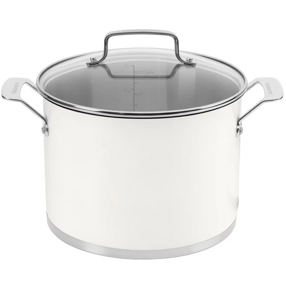 11-piece Matte White Cookware Set with Oven Mitt and Kitchen Timer R773904
