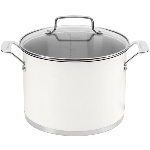 11-piece Matte White Cookware Set with Oven Mitt and Kitchen Timer R773904