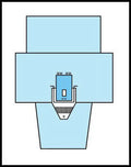 Lithotomy Urological Drape, 65 x 35 x 118 Inch C123881