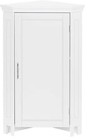 White Single Door Corner Floor Cabinet J11702