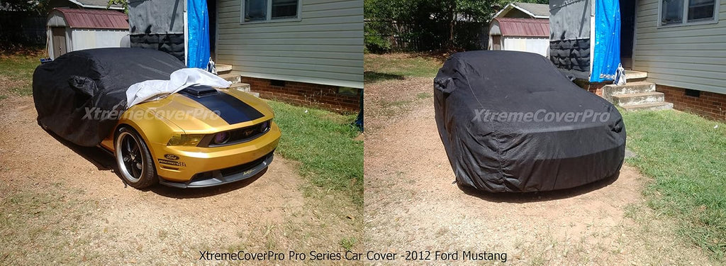Black Car Cover for Ford Mustang 2005-2013 Q2384