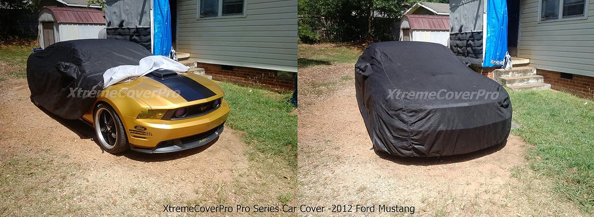 Black Car Cover for Ford Mustang 2005-2013 Q2384