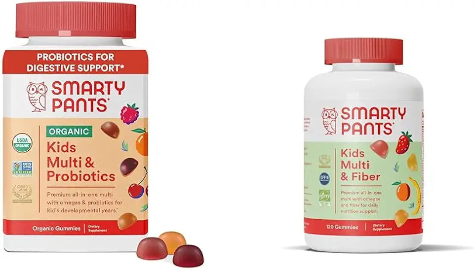 Organic Kids Multivitamin Gummies and Fiber Supplement B890869