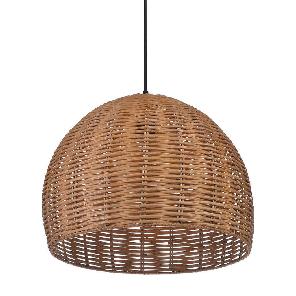 Boho Round Bamboo Pendant Light J2593