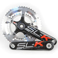 Silver Carbon Road Bike Crankset 50/34 10 Speed 175mm T287