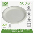 Compostable Sugarcane Plates 9 500 /carton A644