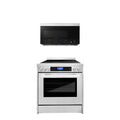 2 Piece Kitchen Appliance Package with Microwave & Electric Range G58122