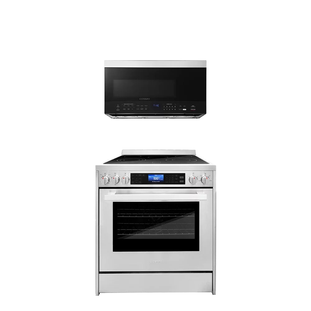 2 Piece Kitchen Appliance Package with Microwave & Electric Range G58122