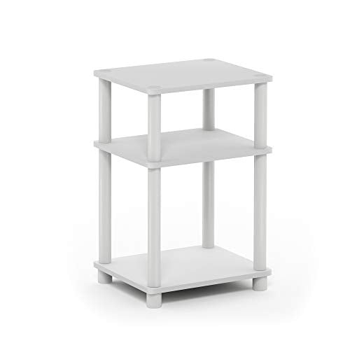 3-Tier End Table Side Table Night Stand with Plastic Poles K66254