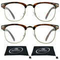 Horn Rimmed Reading Glasses 2 Pairs D301