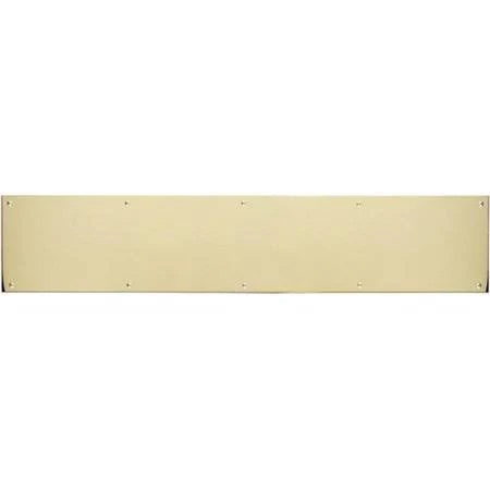 8 in. x 30 in. Polished Brass Magnetic Mount Kick Plate J900861