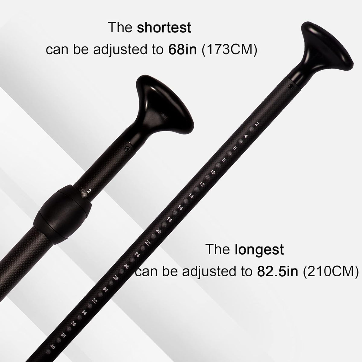 Carbon 3-PCS Adjustable SUP Paddle O9150