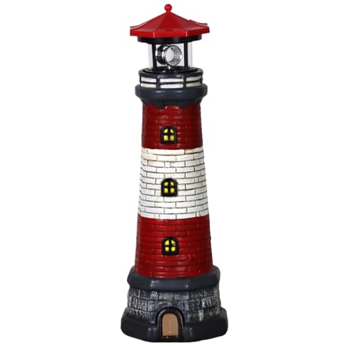 15 inch Waterproof Resin Solar Lighthouse Light I264508