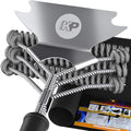 Bristle Free Grill Brush and Scraper Set with 2 Grill Mats U3710