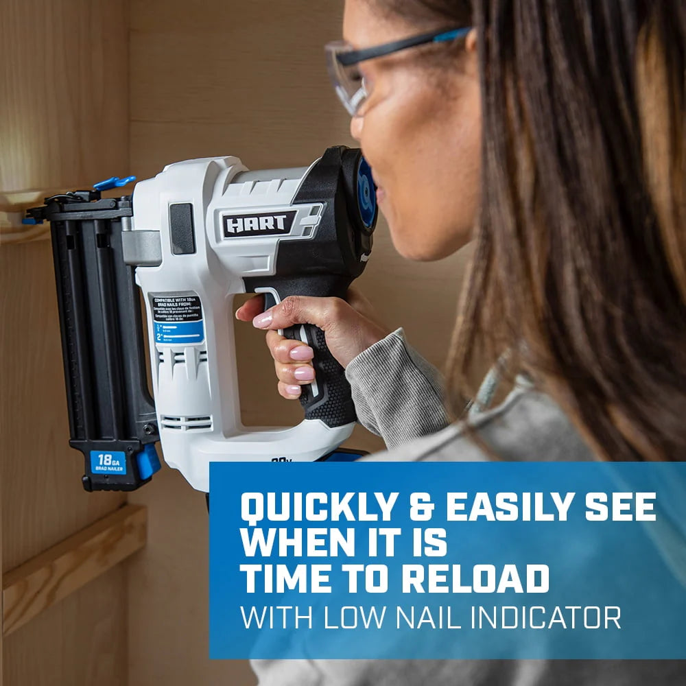 20-Volt 18-Gauge Battery-Powered Brad Nailer Kit U8358