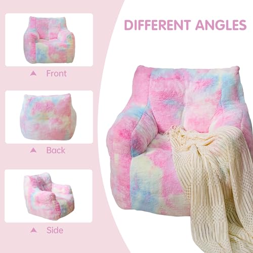 Faux Fur Memory Foam Bean Bag Chair V9623