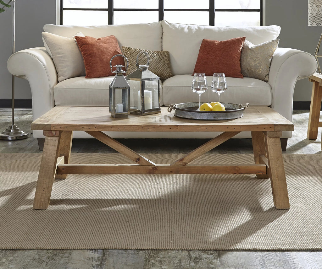Industrial Coffee Table in Rustic Reclaimed Wood G564