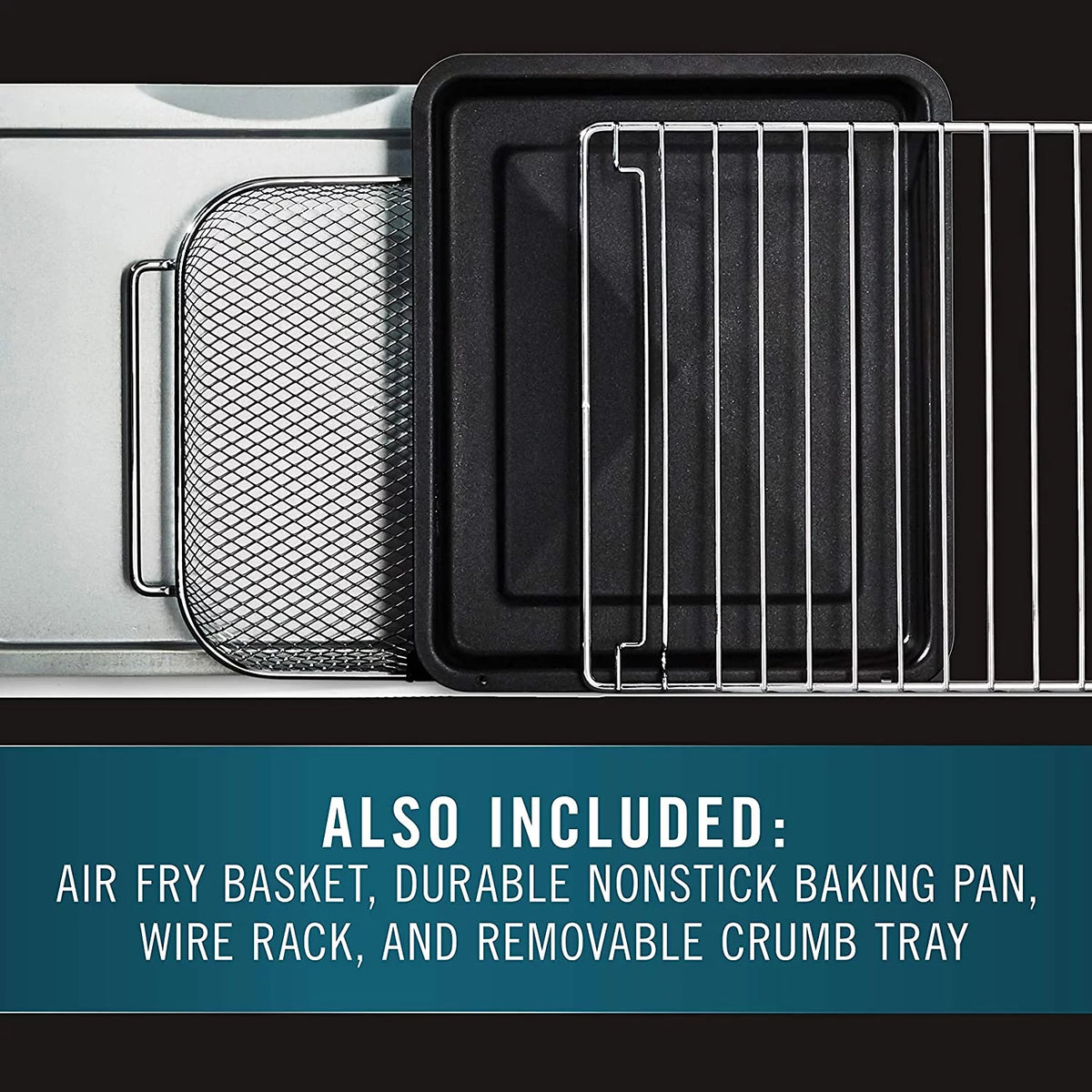 11-in-1 Air Fryer Oven Combo, 26.4 QT Stainless Steel W348