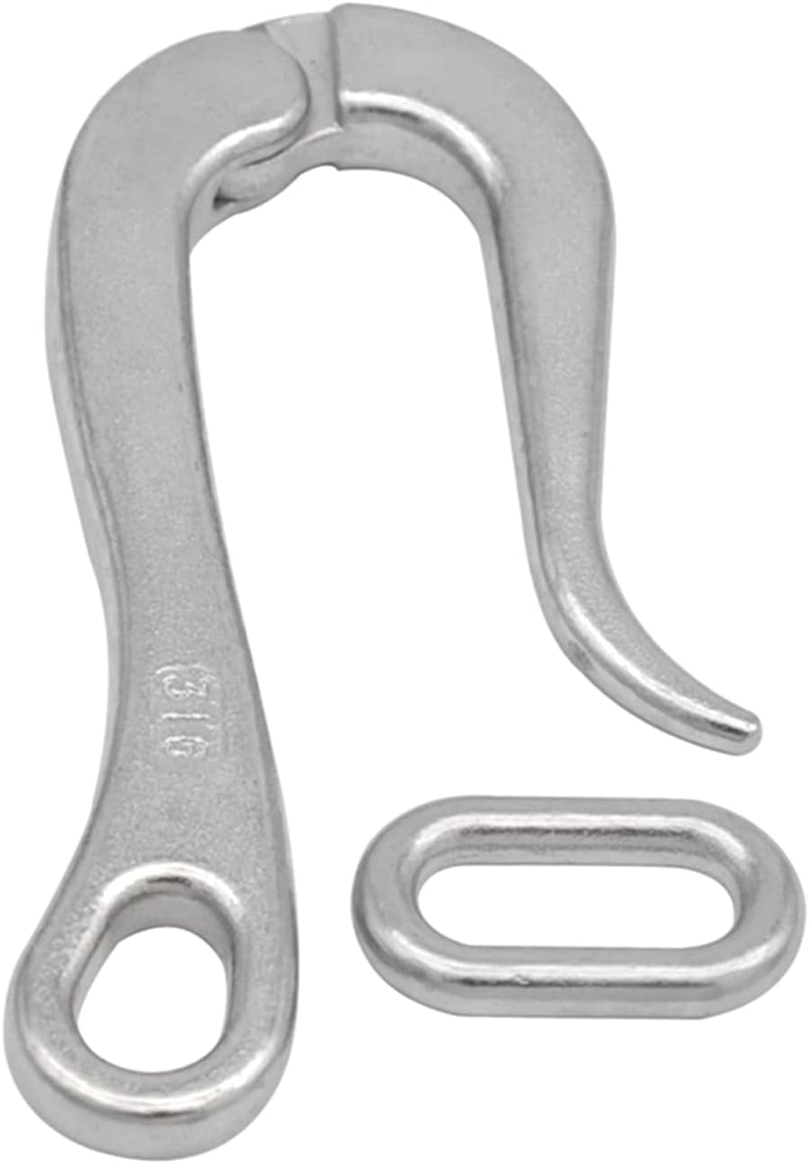 Stainless Steel 316 Pelican Hooks & Eye with Quick Release Link B783583