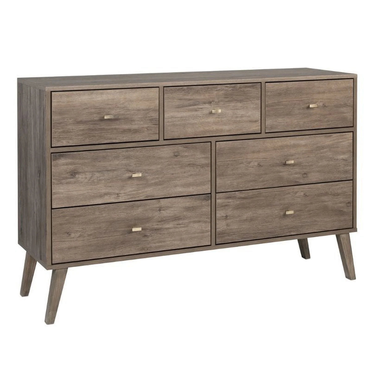 4-Piece Set with 2 Nightstands 7-Drawer Dresser and Computer Desk A365636
