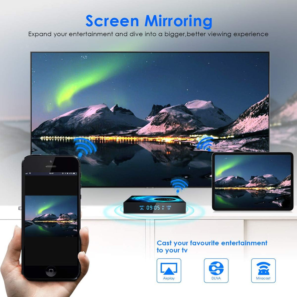 Android TV Box 10.0 4GB RAM 128GB ROM with Wireless Mini Keyboard B852773
