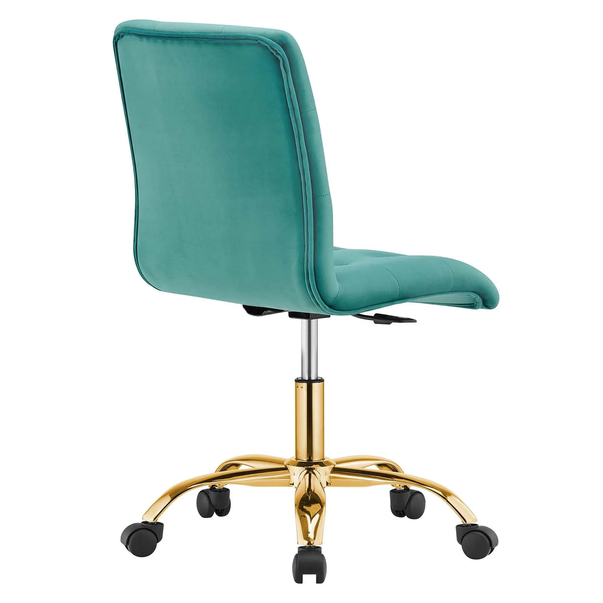 Armless Performance Velvet Office Chair T247