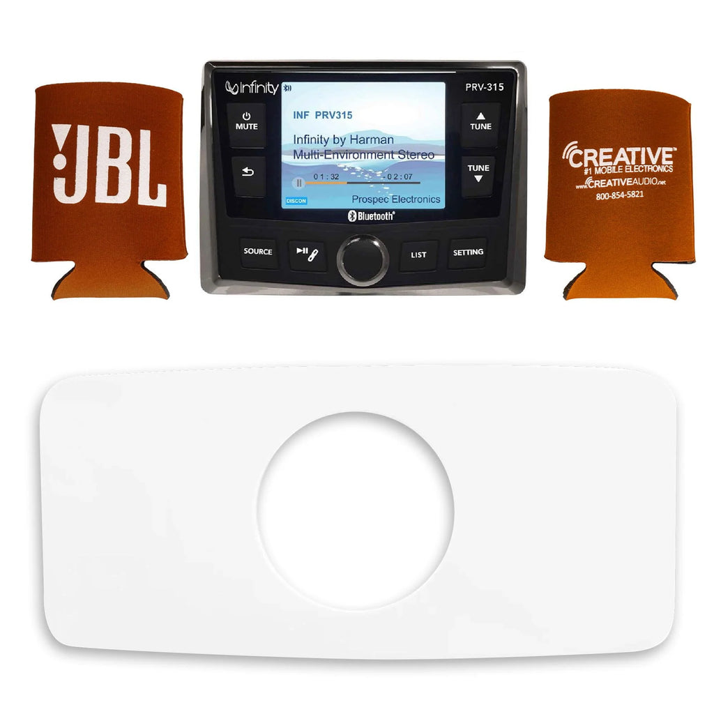 Waterproof Marine Radio Dash Kit - White D281539
