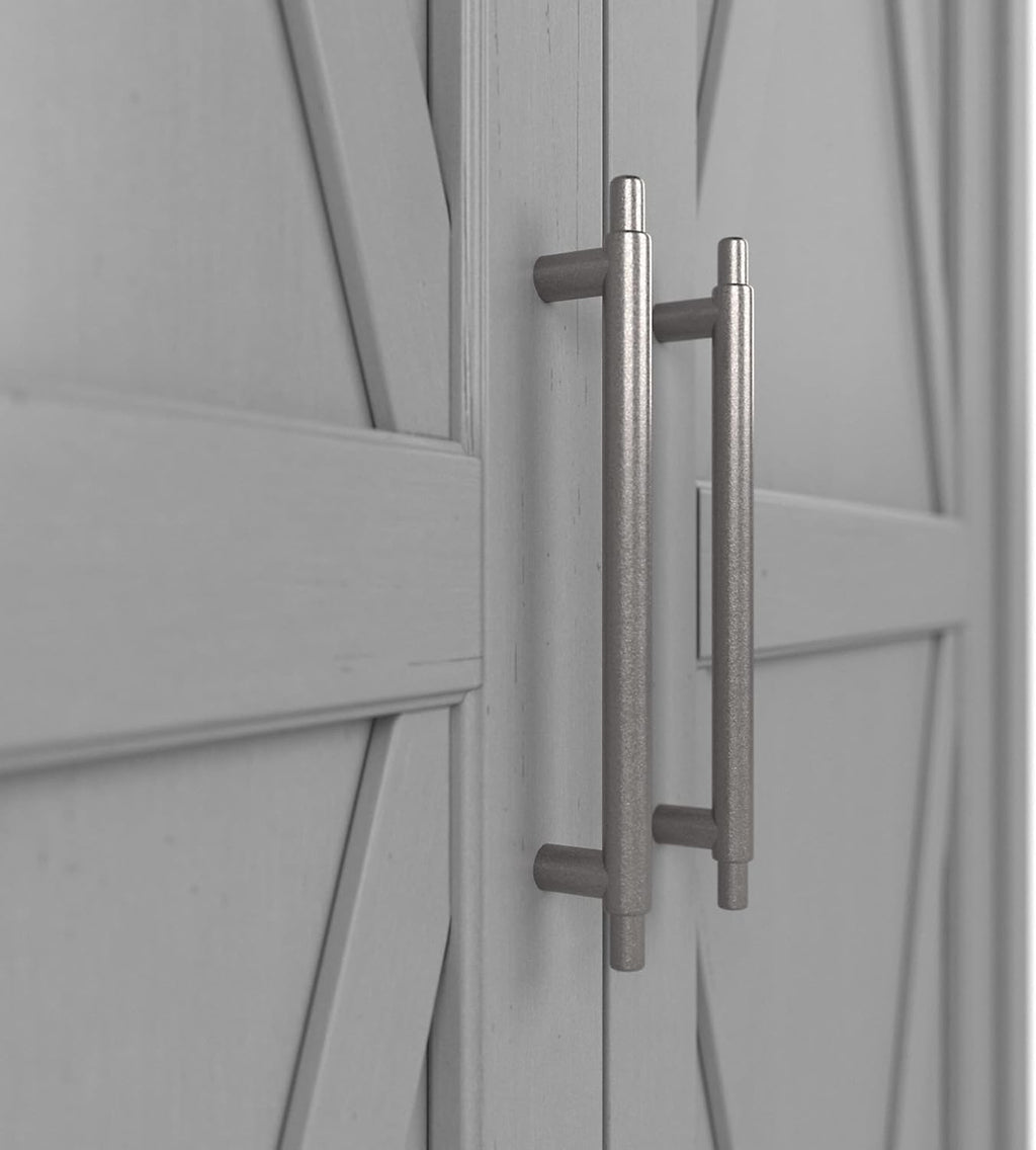 Tall Storage Cabinet with Doors, Cape Cod Gray C62663