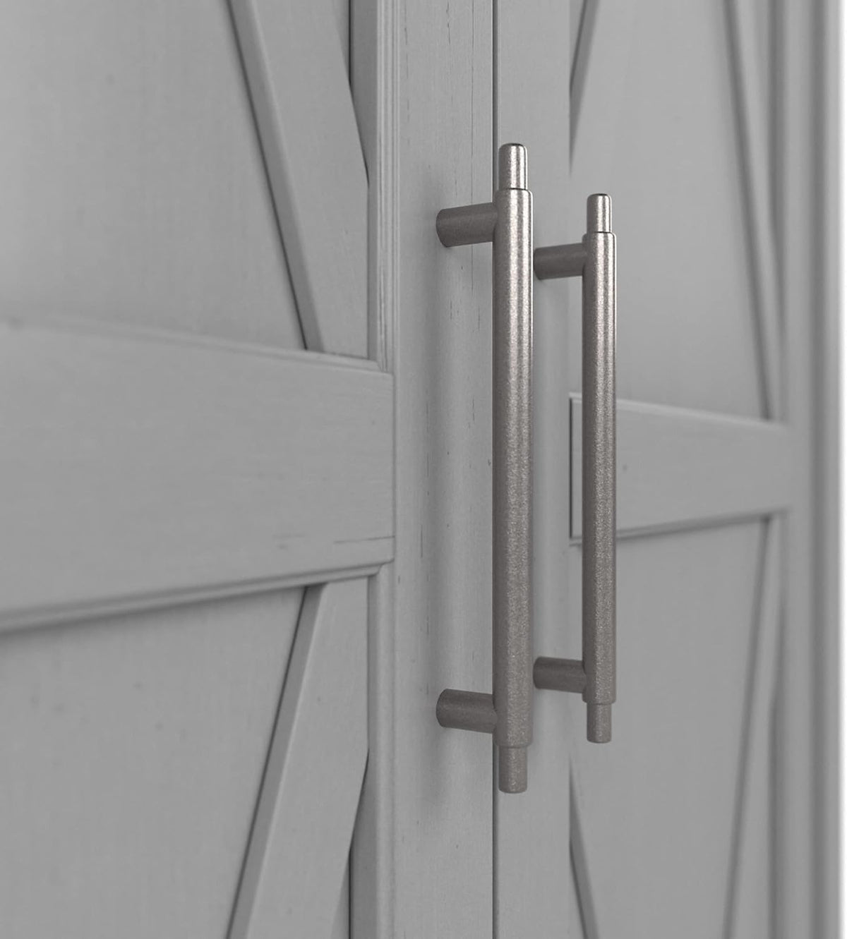 Tall Storage Cabinet with Doors, Cape Cod Gray C62663