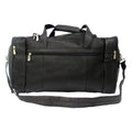 Leather Travel Duffel Bag with Side Pockets H2852