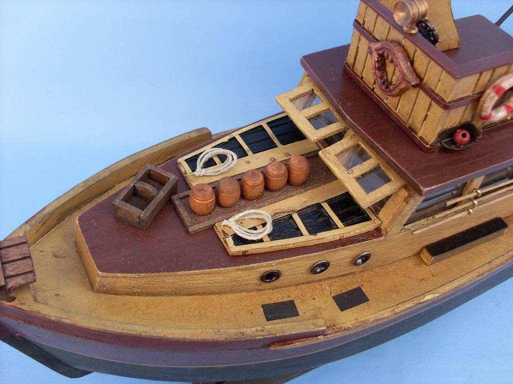 Wood Model Boat Nautical Decoration T203