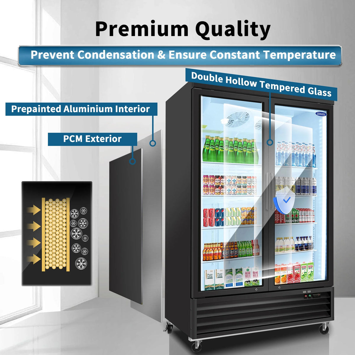 Glass Door Merchandiser Refrigerator 44.7 Cu.ft W9457