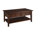 2 Drawer Cocktail Table With Shelf J27358