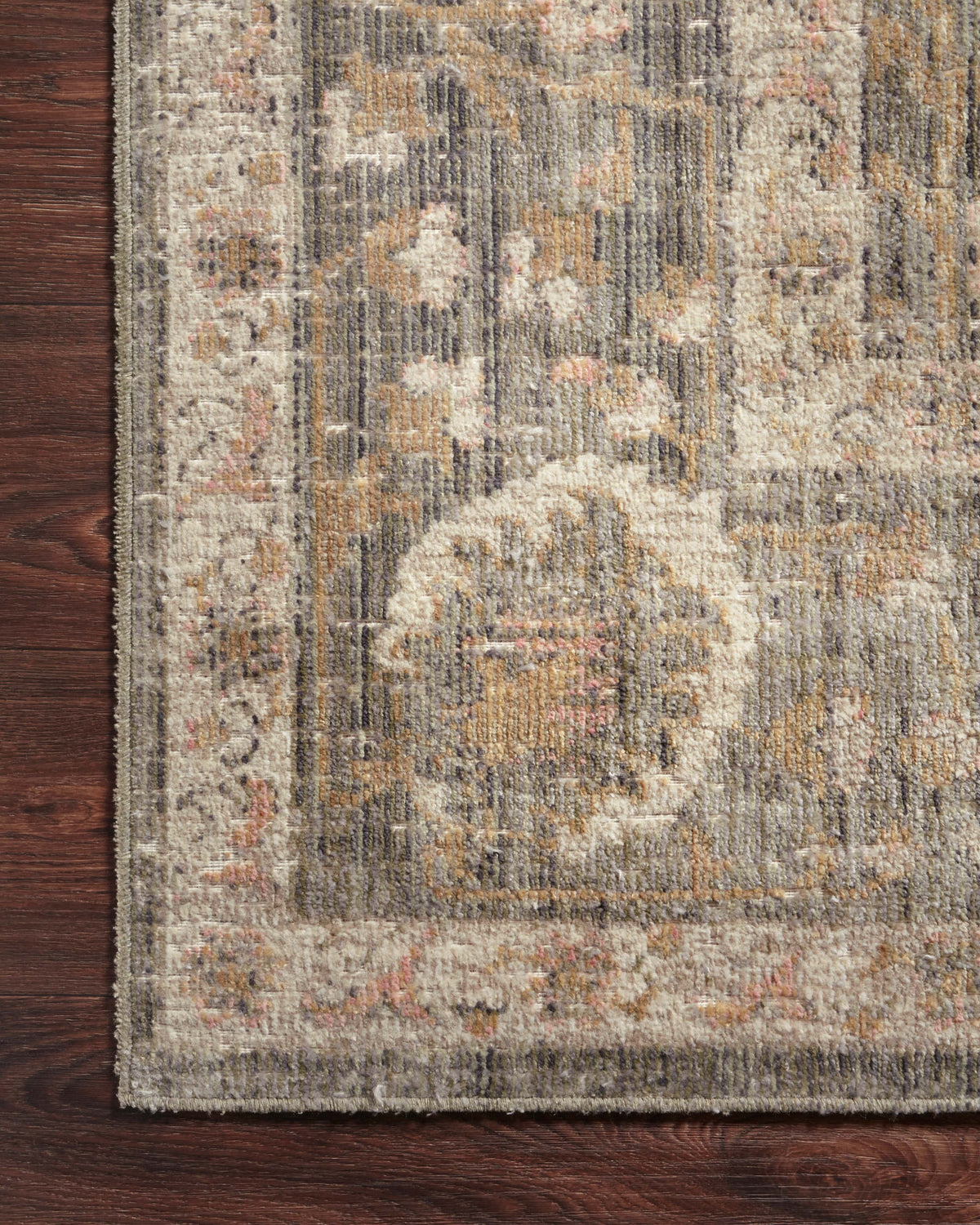 Sage/Blush 2'-7" x 8'-0" Area Rug S4423