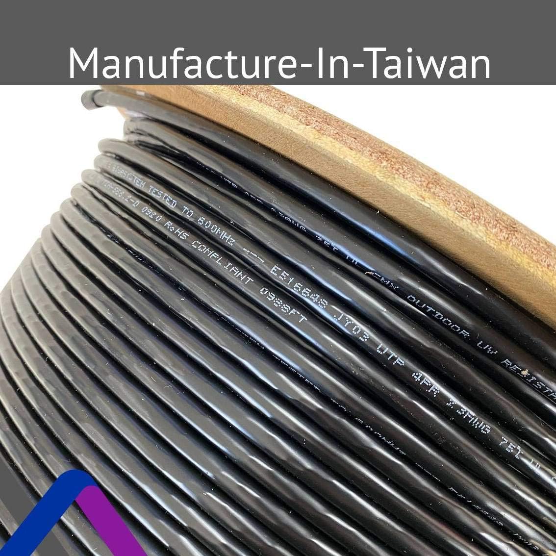 1000 Feet Black Outdoor UTP Ethernet Bulk Cable G1833