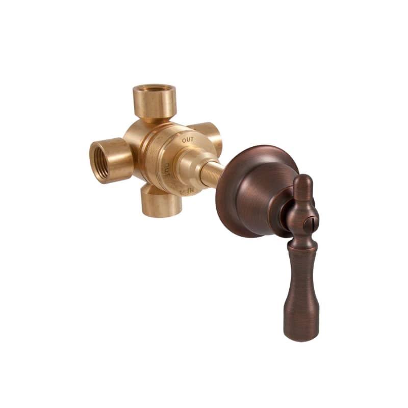 Traditional Three Way In-Wall Shower Diverter Oil Rubbed Bronze X618