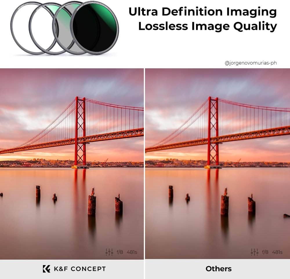 82mm Magnetic Lens Filter Kit MCUV CPL Neutral Density ND1000 Multi-Coated Optical Glass A9109
