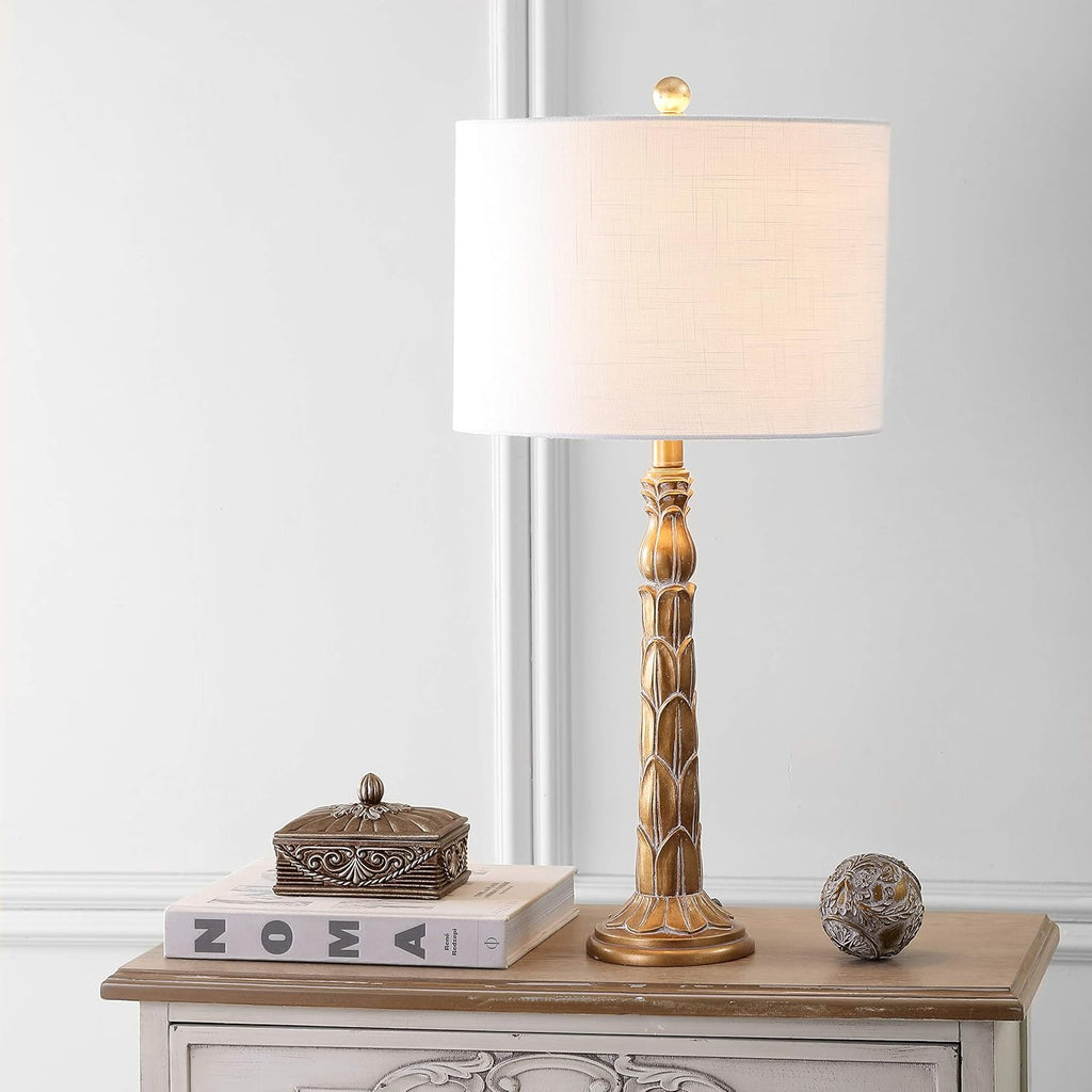 Antique Gold Resin LED Lamp K825973
