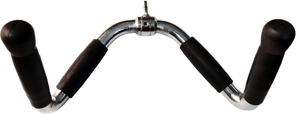 Solid Steel Tricep Press Down Bar with Rubber Handgrips V9788