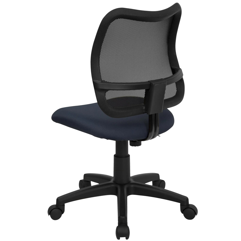 Navy Blue Mesh Swivel Task Office Chair T50777