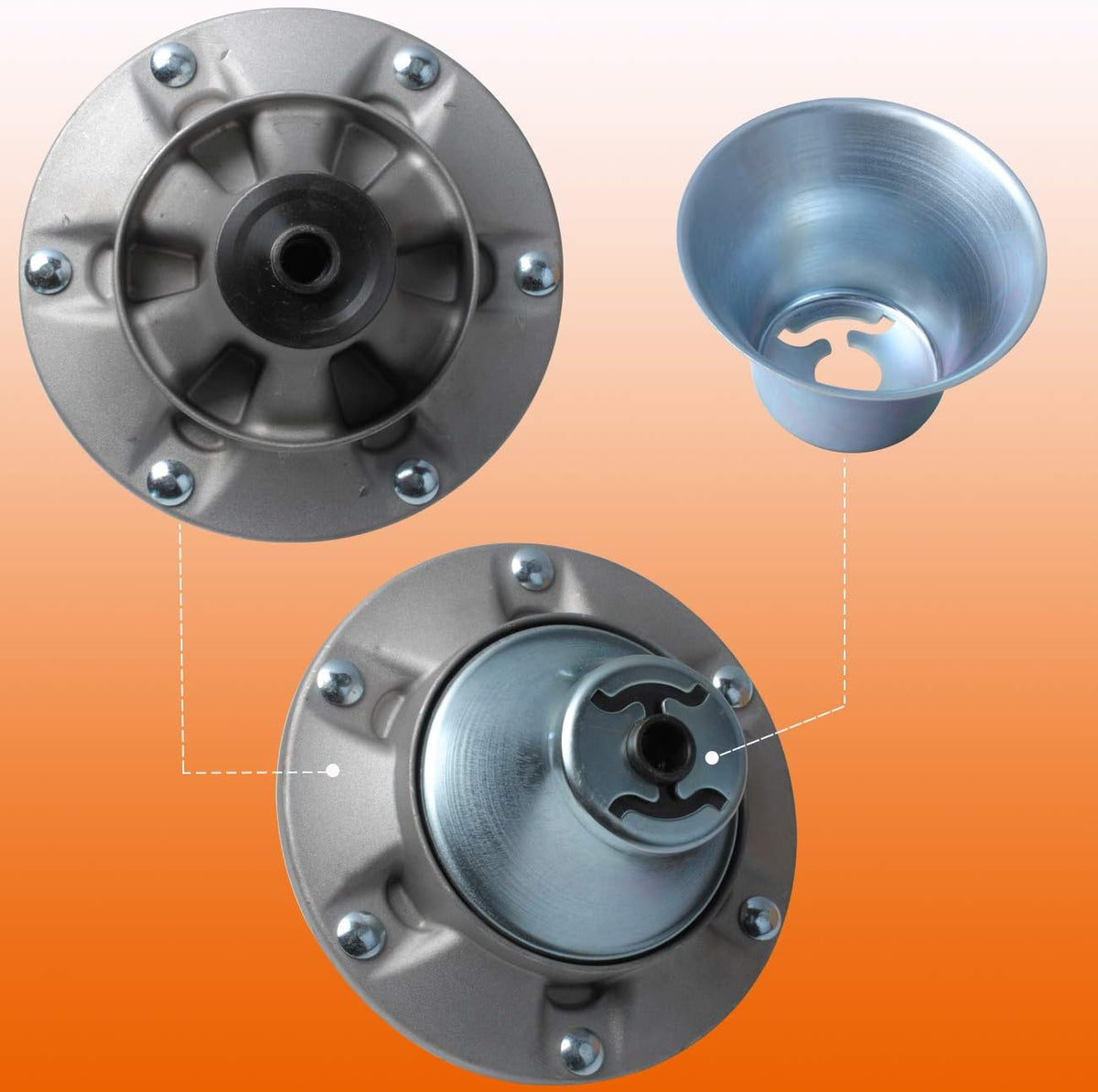 Deck Spindle Assembly Pack of 2 E695